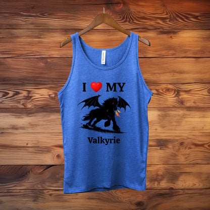 Personalized I Love My Dragon Horse Unisex Jersey Tank
