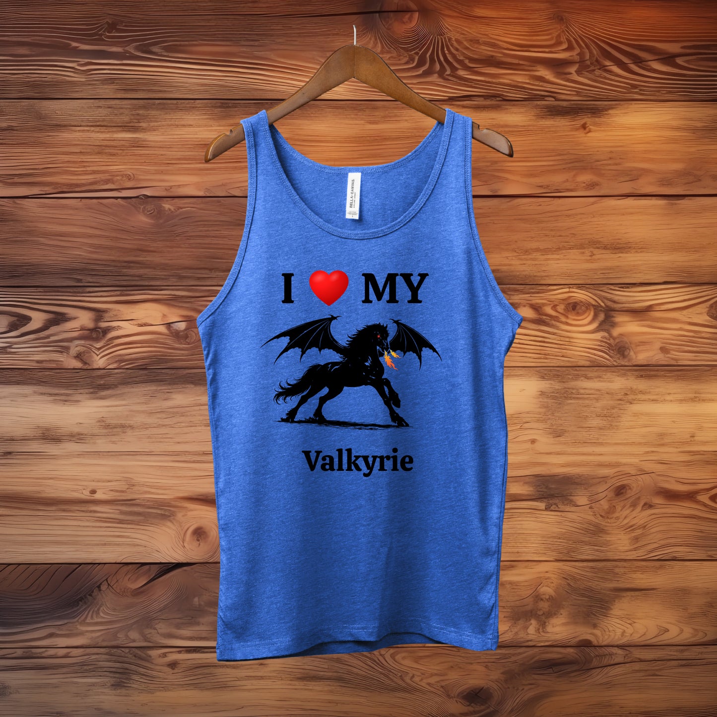Personalized I Love My Dragon Horse Unisex Jersey Tank