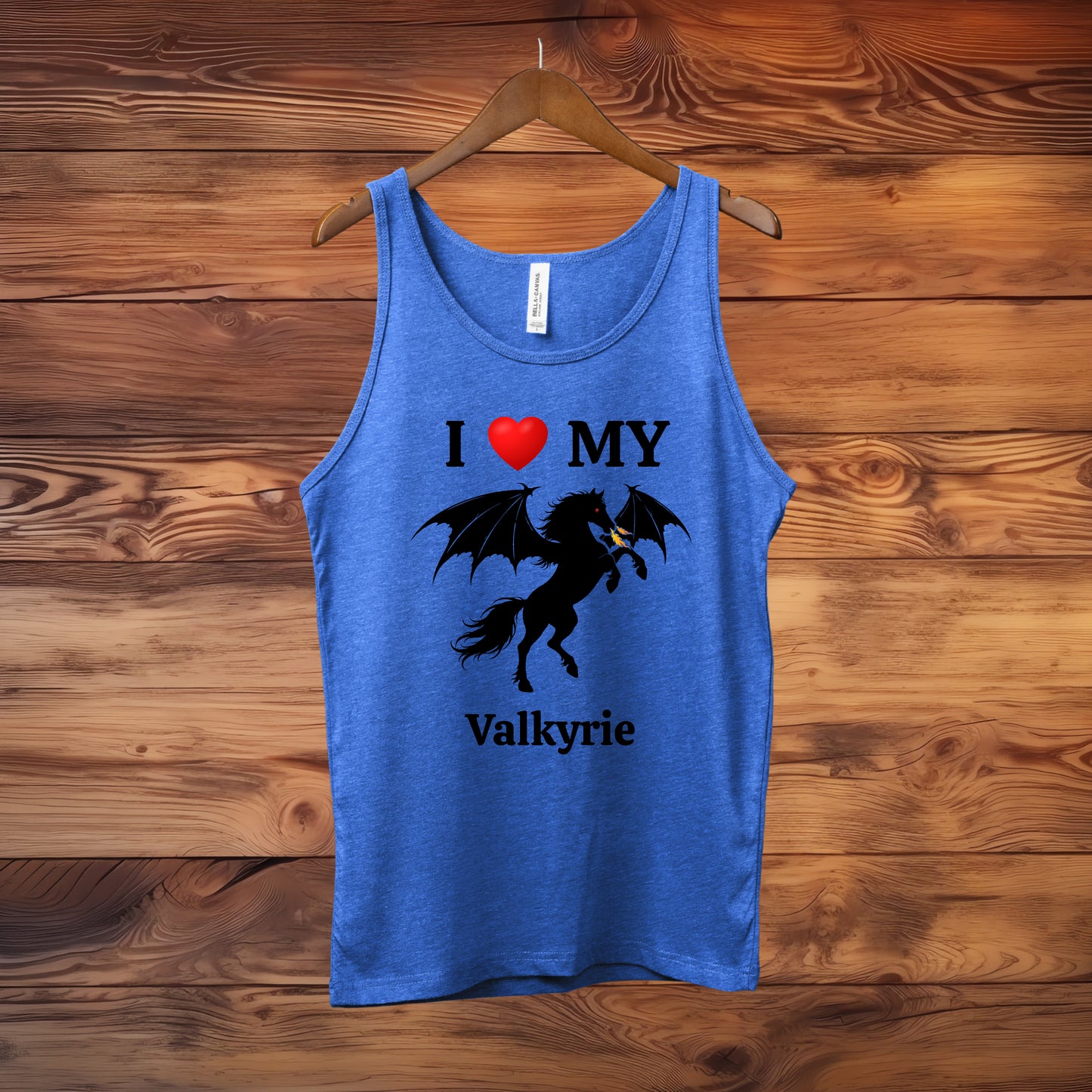 Personalized I Love My Dragon Horse Unisex Jersey Tank