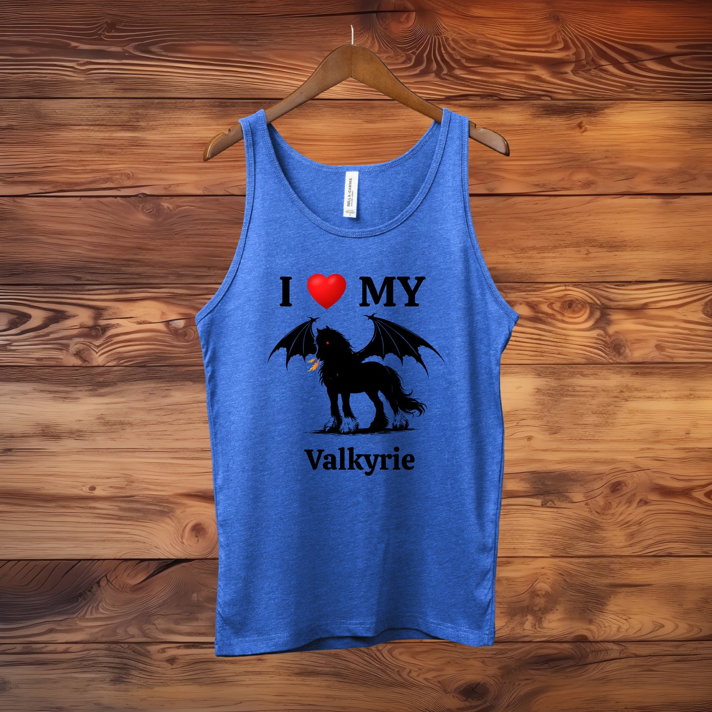 Personalized I Love My Dragon Horse Unisex Jersey Tank