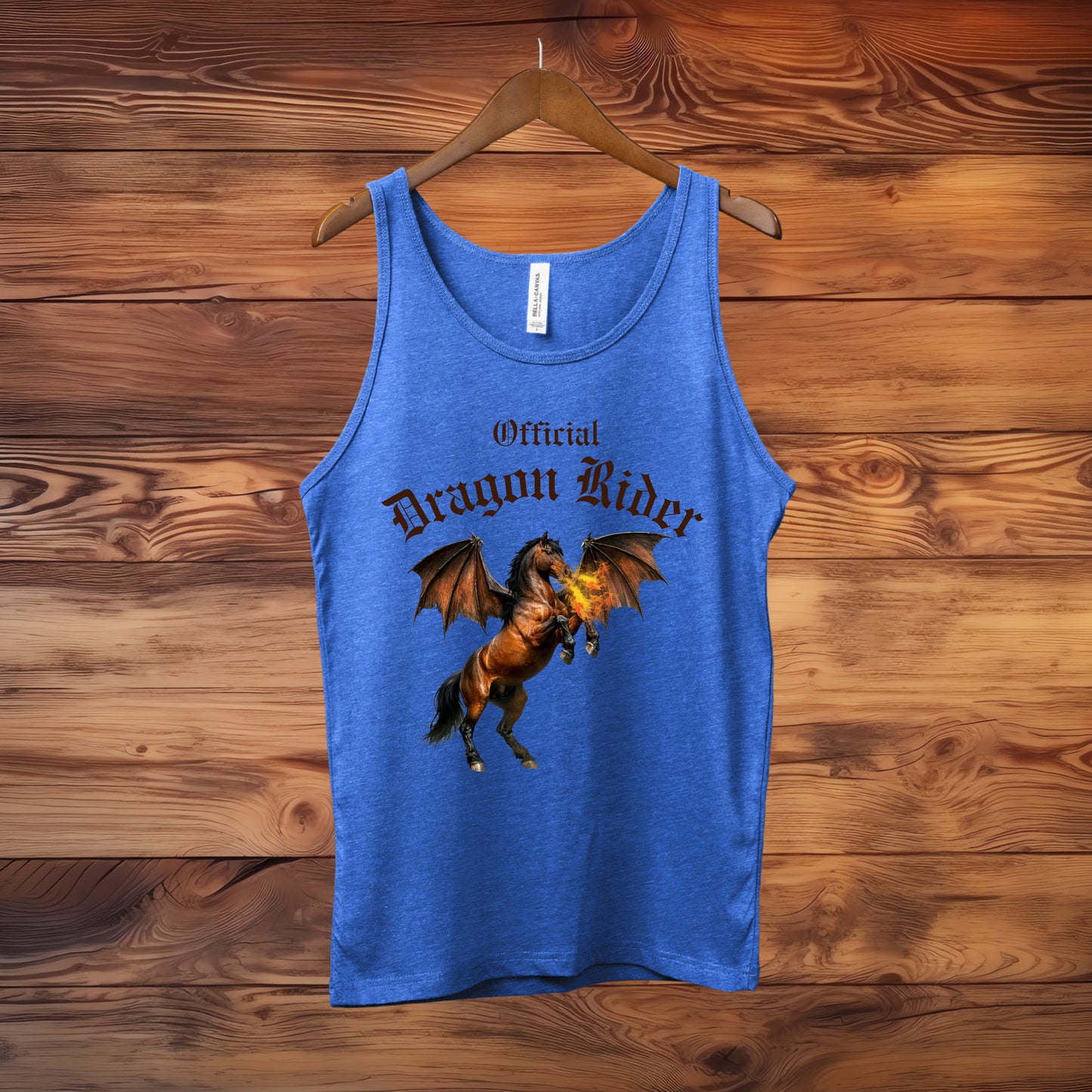 Official Dragon Rider Bay Fire Breathing Winged Horse Unisex Jersey Tank