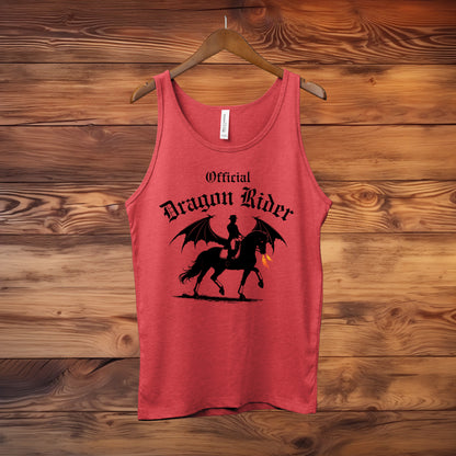 Official Dragon Rider Winged Horse Dressage Equestrian Fantasy Unisex Jersey Tank