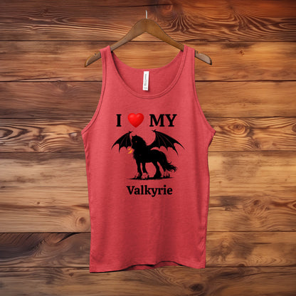 Personalized I Love My Dragon Horse Unisex Jersey Tank