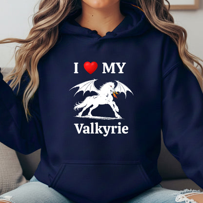 Personalized I Love My Dragon Horse Unisex Heavy Blend Hooded Sweatshirt