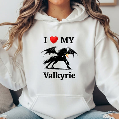 Personalized I Love My Dragon Horse Unisex Heavy Blend Hooded Sweatshirt