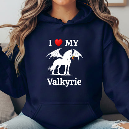 Personalized I Love My Dragon Horse Unisex Heavy Blend Hooded Sweatshirt