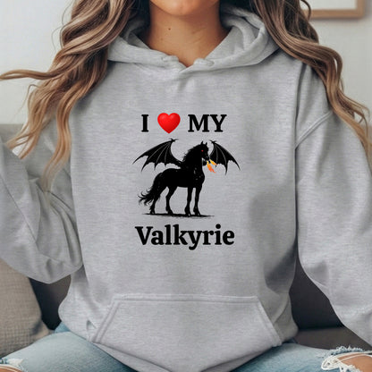 Personalized I Love My Dragon Horse Unisex Heavy Blend Hooded Sweatshirt