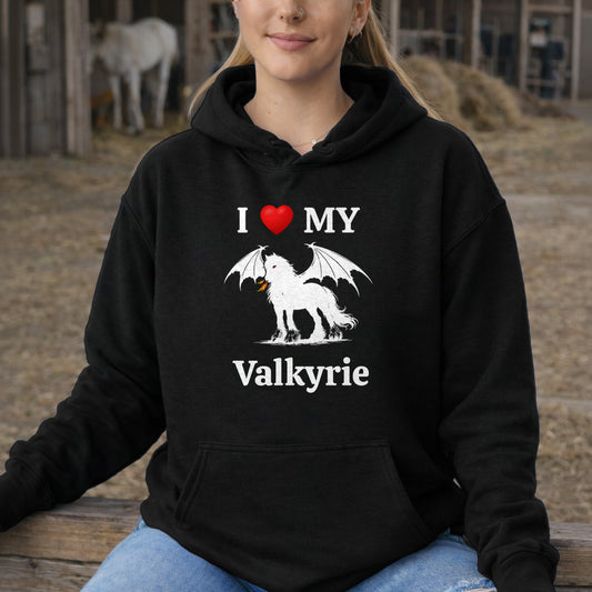 Personalized I Love My Dragon Horse Unisex Heavy Blend Hooded Sweatshirt