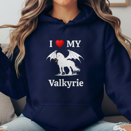 Personalized I Love My Dragon Horse Unisex Heavy Blend Hooded Sweatshirt