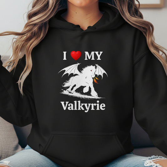 Personalized I Love My Dragon Horse Unisex Heavy BlendHooded Sweatshirt