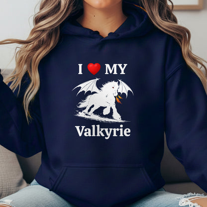 Personalized I Love My Dragon Horse Unisex Heavy BlendHooded Sweatshirt