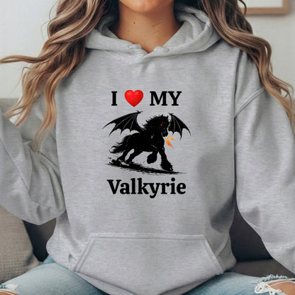Personalized I Love My Dragon Horse Unisex Heavy BlendHooded Sweatshirt