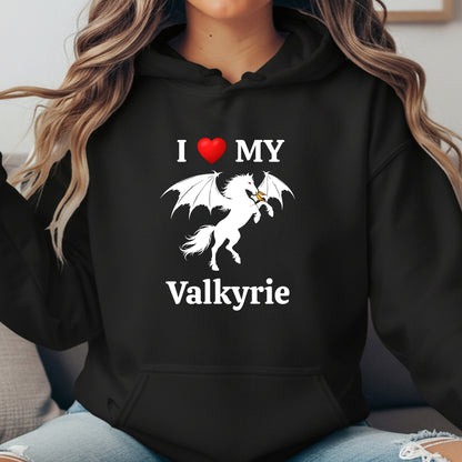 Personalized I Love My Dragon Horse Unisex Heavy Blend Hooded Sweatshirt