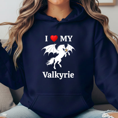 Personalized I Love My Dragon Horse Unisex Heavy Blend Hooded Sweatshirt