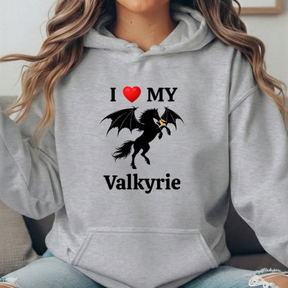 Personalized I Love My Dragon Horse Unisex Heavy Blend Hooded Sweatshirt
