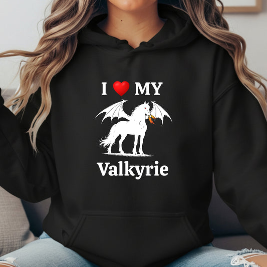 Personalized I Love My Dragon Horse Unisex Heavy Blend Hooded Sweatshirt