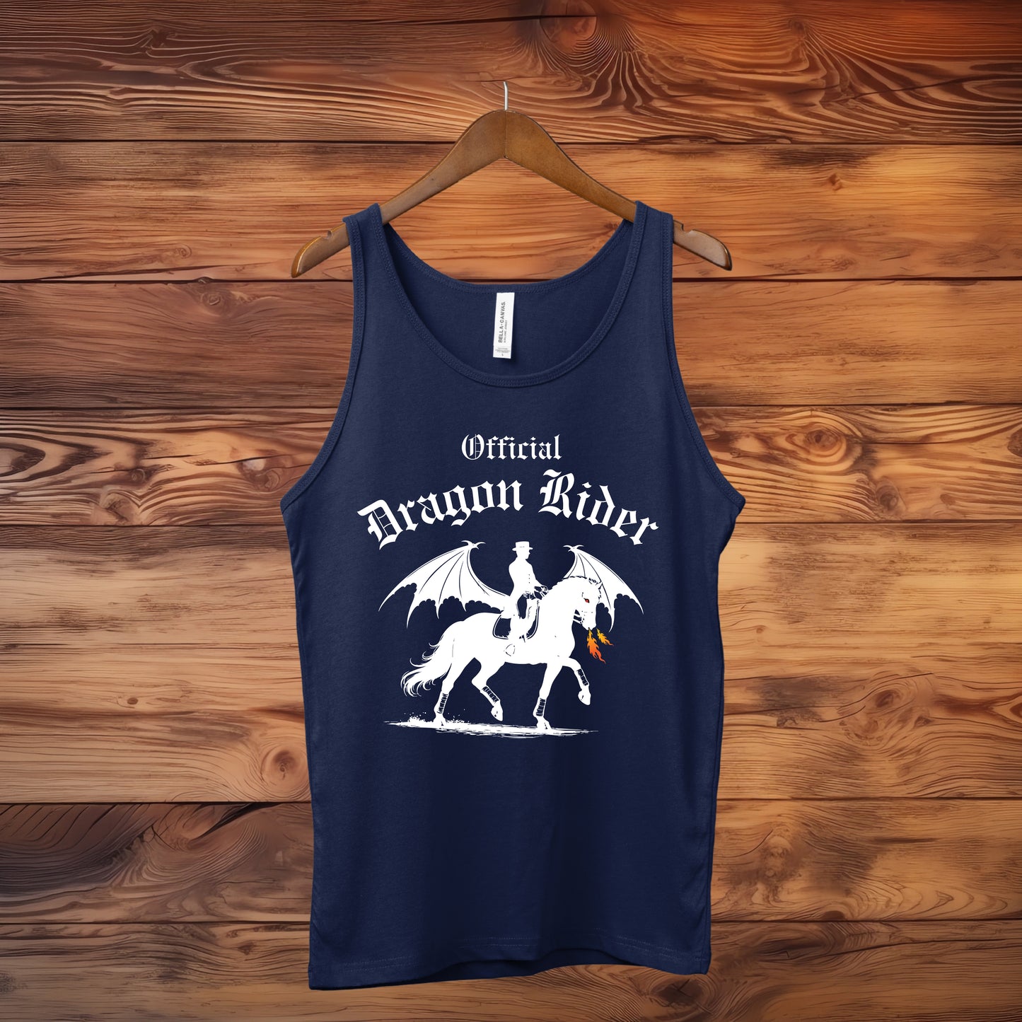 Official Dragon Rider Winged Horse Dressage Equestrian Fantasy Unisex Jersey Tank