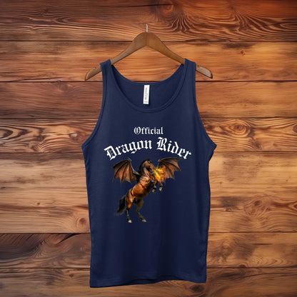 Official Dragon Rider Bay Fire Breathing Winged Horse Unisex Jersey Tank