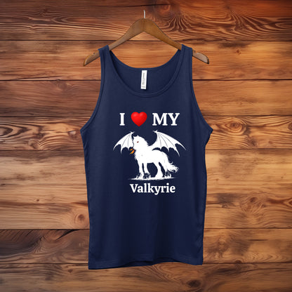 Personalized I Love My Dragon Horse Unisex Jersey Tank