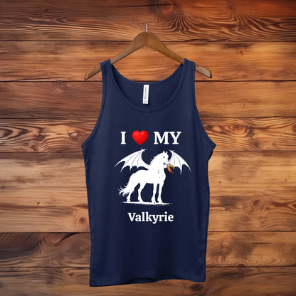 Personalized I Love My Dragon Horse Unisex Jersey Tank