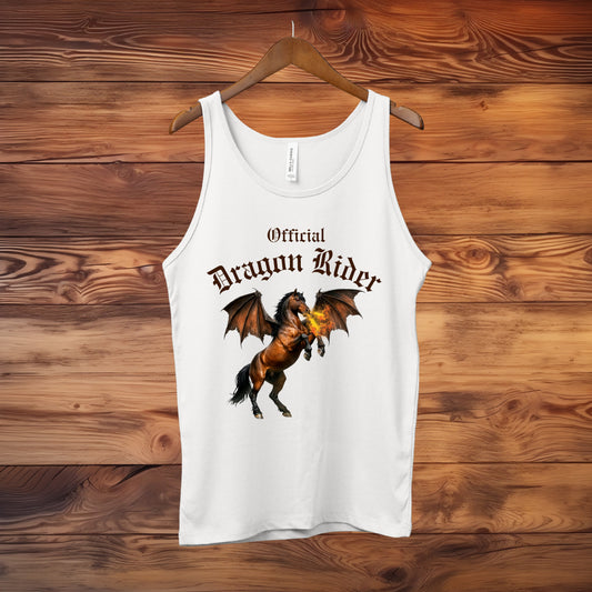 Official Dragon Rider Bay Fire Breathing Winged Horse Unisex Jersey Tank