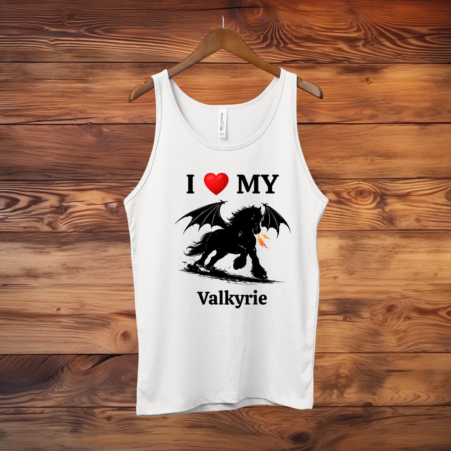 Personalized I Love My Dragon Horse Unisex Jersey Tank