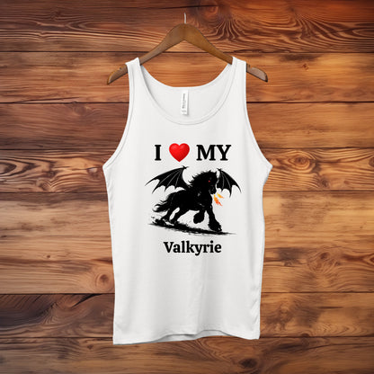 Personalized I Love My Dragon Horse Unisex Jersey Tank