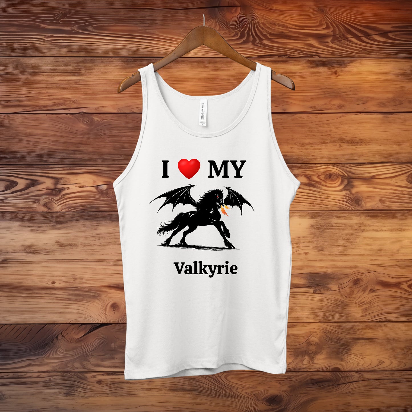 Personalized I Love My Dragon Horse Unisex Jersey Tank