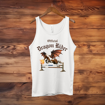 Official Dragon Rider Winged Horse Jumping Equestrian Fantasy Unisex Jersey Tank