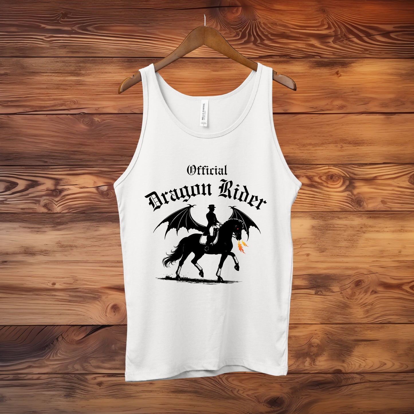 Official Dragon Rider Winged Horse Dressage Equestrian Fantasy Unisex Jersey Tank