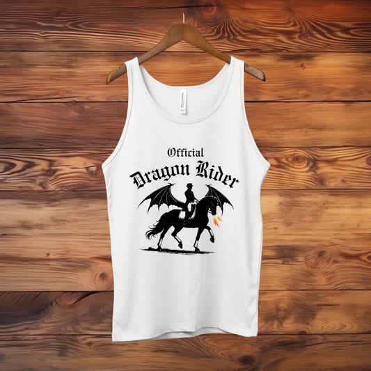 Official Dragon Rider Winged Horse Dressage Equestrian Fantasy Unisex Jersey Tank