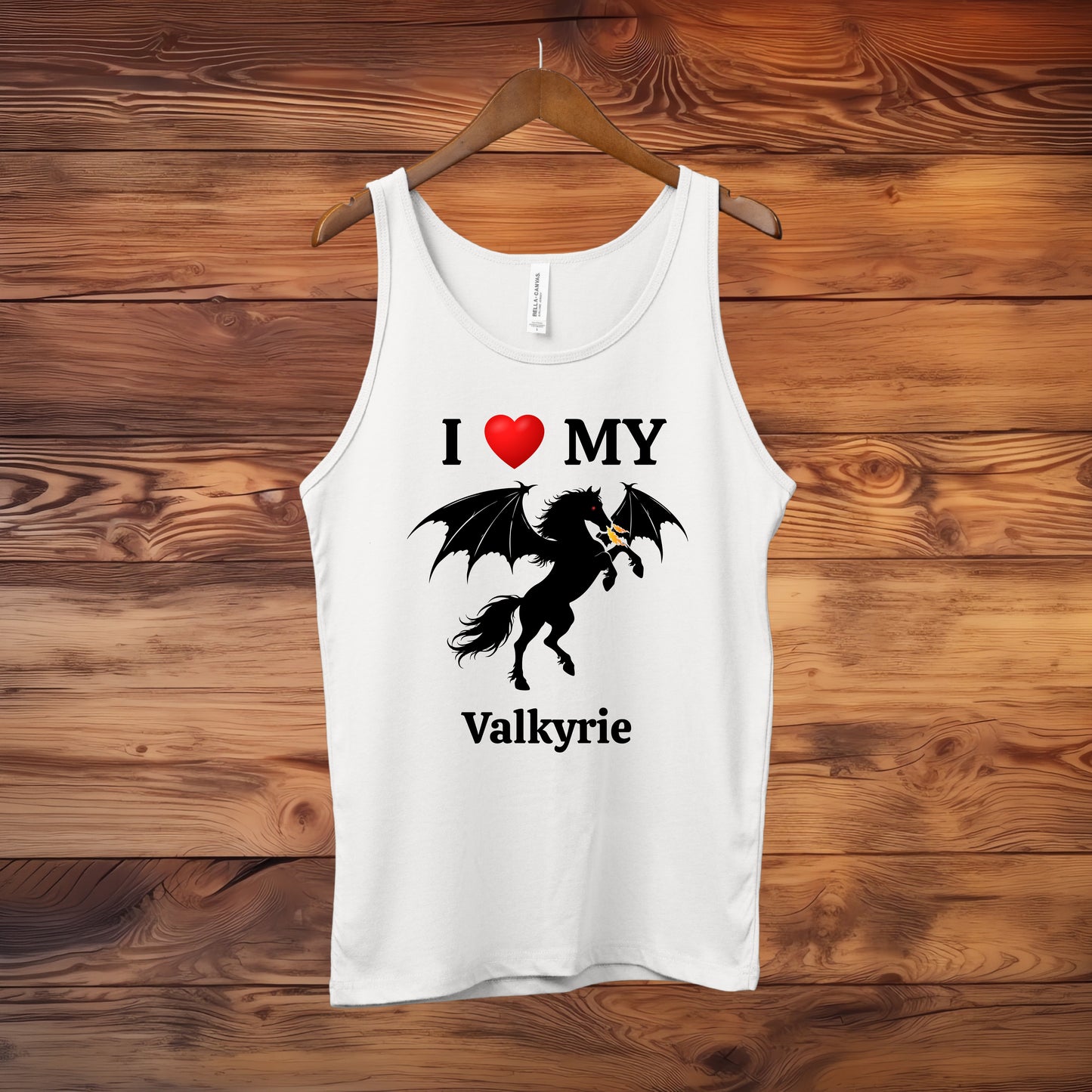 Personalized I Love My Dragon Horse Unisex Jersey Tank