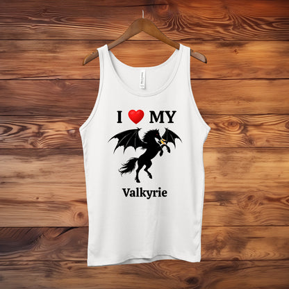 Personalized I Love My Dragon Horse Unisex Jersey Tank