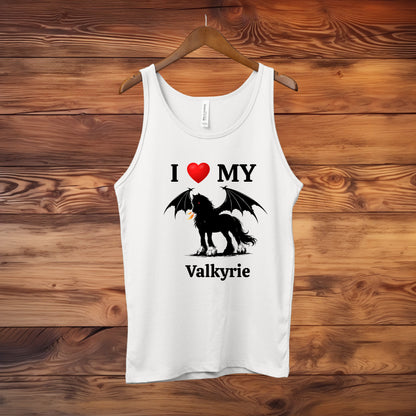 Personalized I Love My Dragon Horse Unisex Jersey Tank